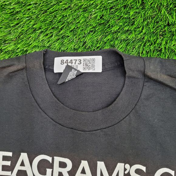 Vintage 80s Seagrams-Gin Shirt Womens XL 23x27 Electrifying Lady - Picture 9 of 15